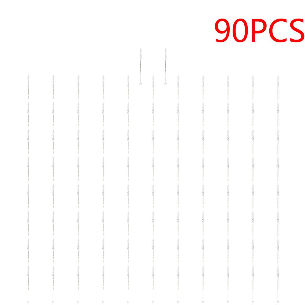 25-100PCS Drinking Pipe Brushes Stainless Steel Straw Oil Stains Removal Brush Multifunctional Long Handle Bar Cleaning Gadgets