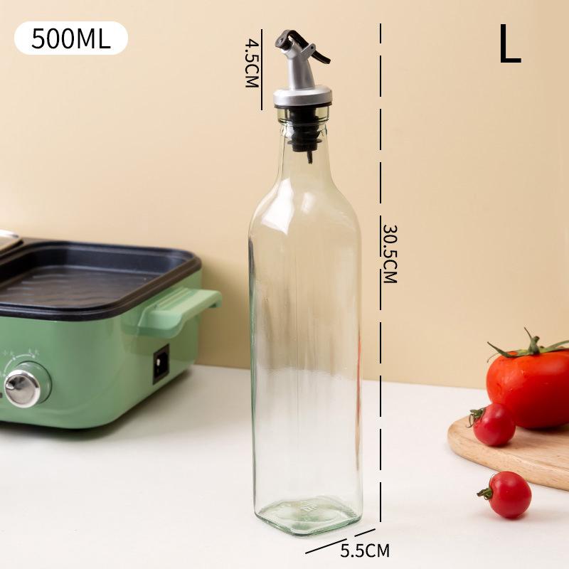 150/250/500ml průhledná láhev na olivový olej, nepropustná kuchyňská koření, sójová omáčka, ocet, lis na karafu, grilovací láhev