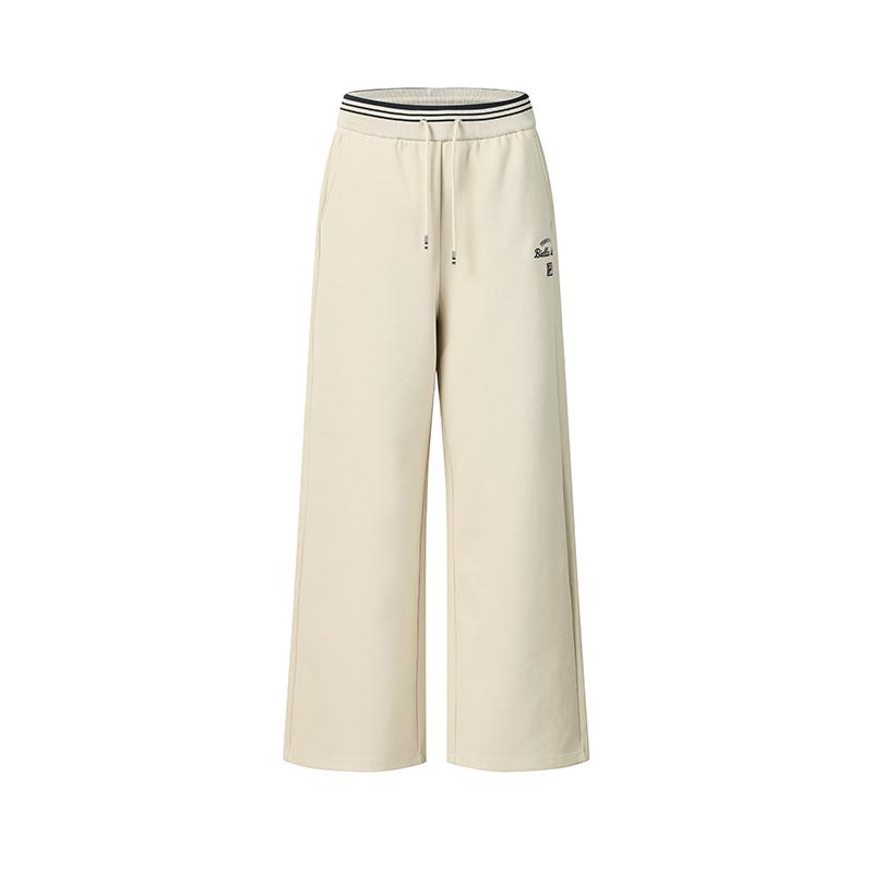 Fila Tennis Fashion Simple Classic Retro Casual Loose Comfortable Knitted Sports Pants Women Bottoms Peach A11W613603FBG