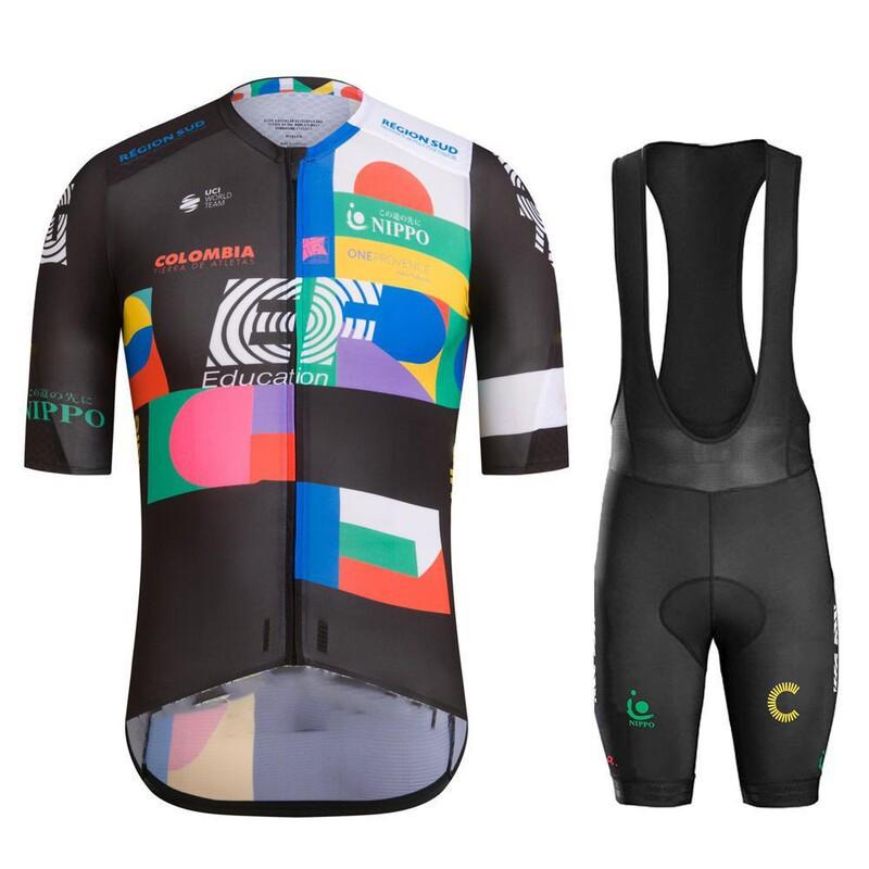 Mens Cycling Jersey Shorts Set Breathable Quick-Dry Bike Apparel Road Mountain Riding