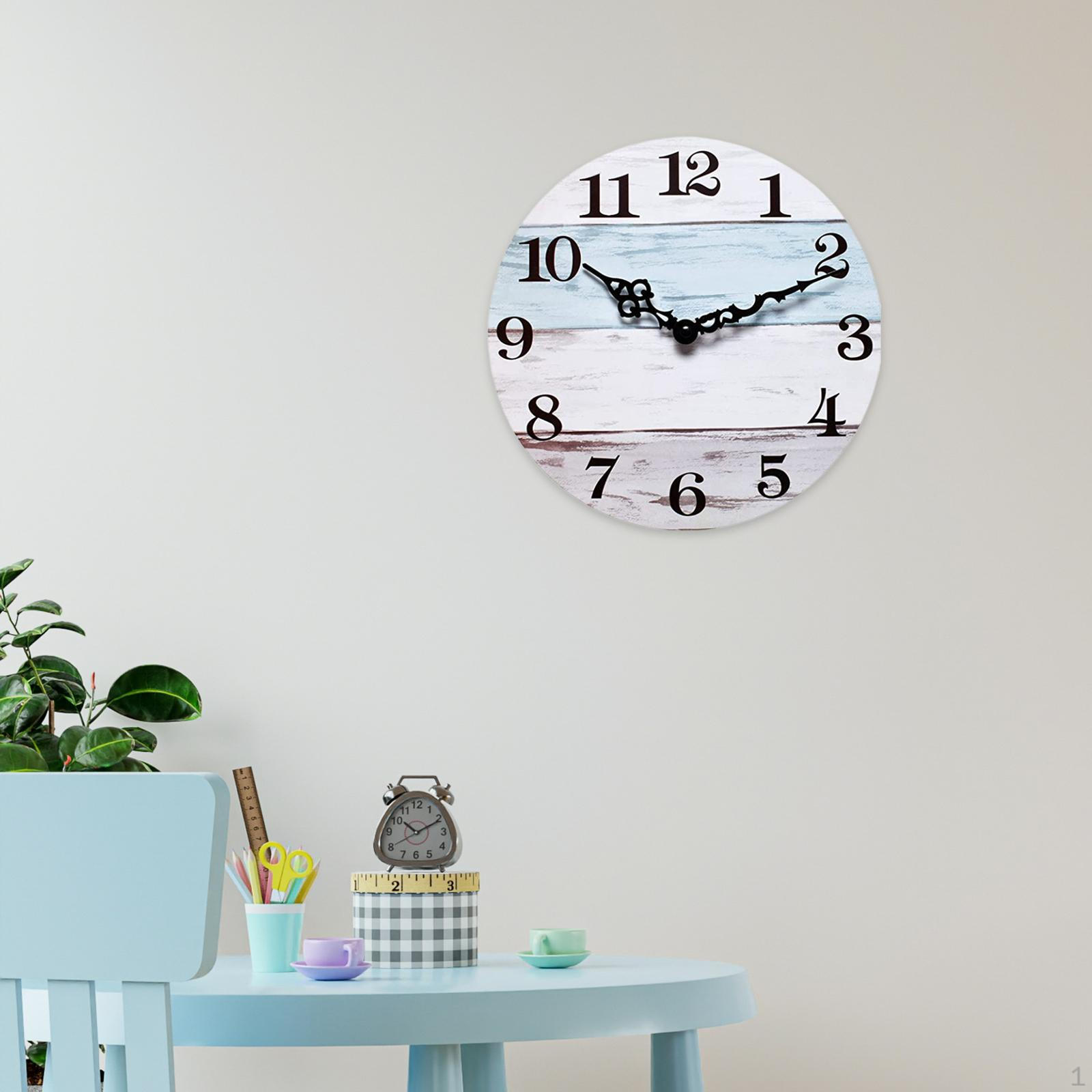 

Деревянные настенные часы декоративные круглые тихие простые минималистичные подвесные современные для