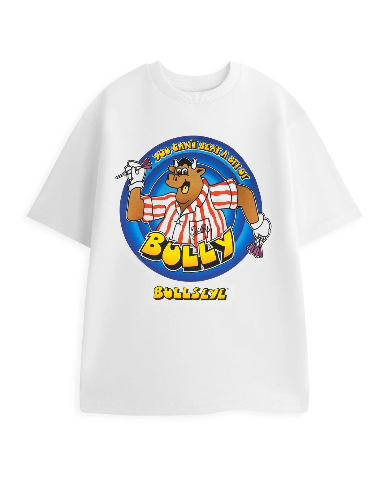 

Bullseye White You Can t Beat A Bit Of Bully Short Sleeved 100% Cotton T-shirt Mens Tees Top Mens 4XL