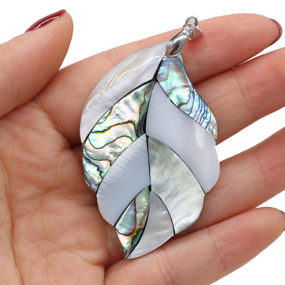 Splicing Pendant Natural Shell Irregular Pendant 50x50mm For Jewelry Making DIY Necklace Bracelet Accessory