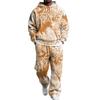 Men's Hoodie and Sweatpants Set with Elastic Waist, Casual Two Piece Outfit