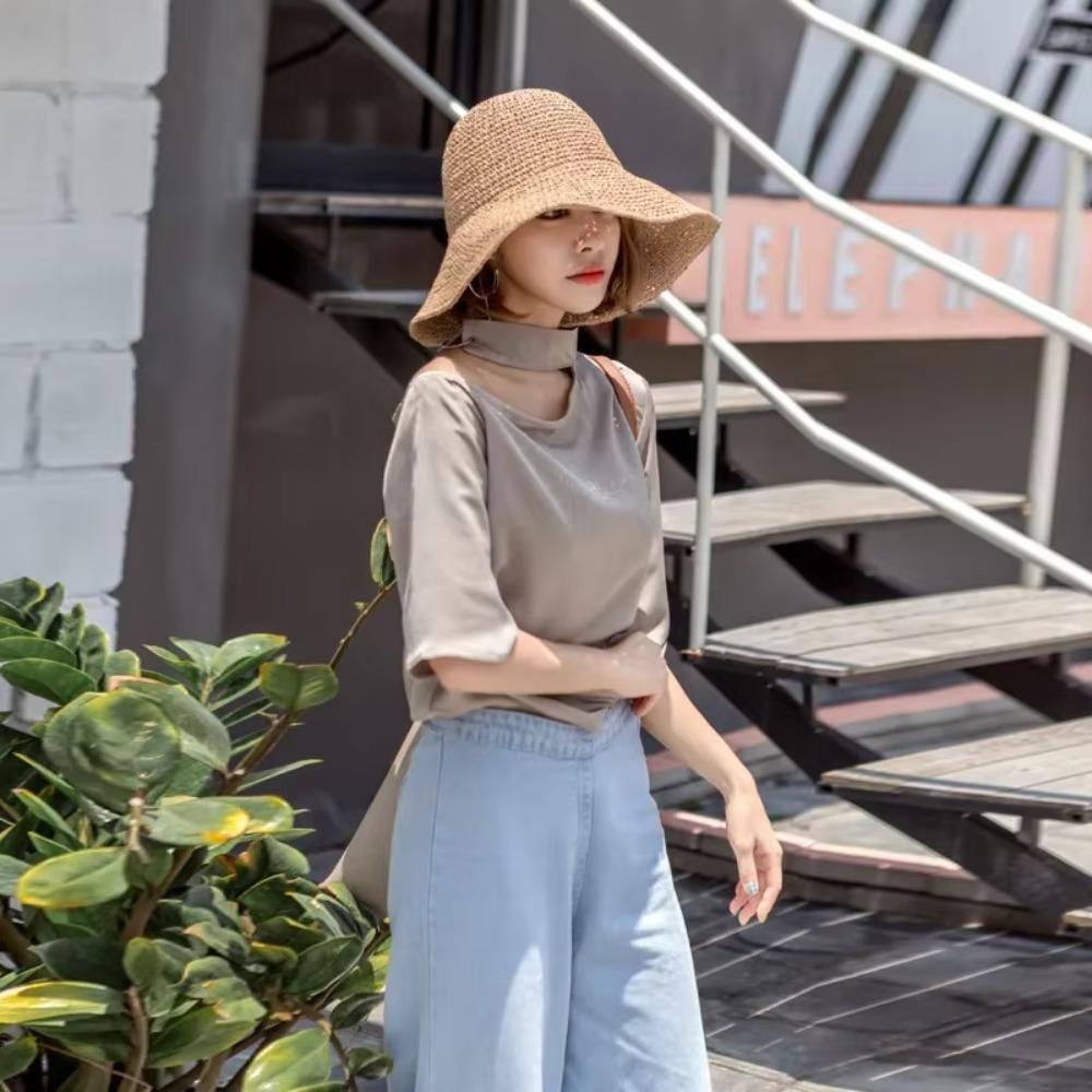 UV Protection Summer Sun Hat Wide Brim Women Fisherman Hat  for Outdoor Travel Trendy Look