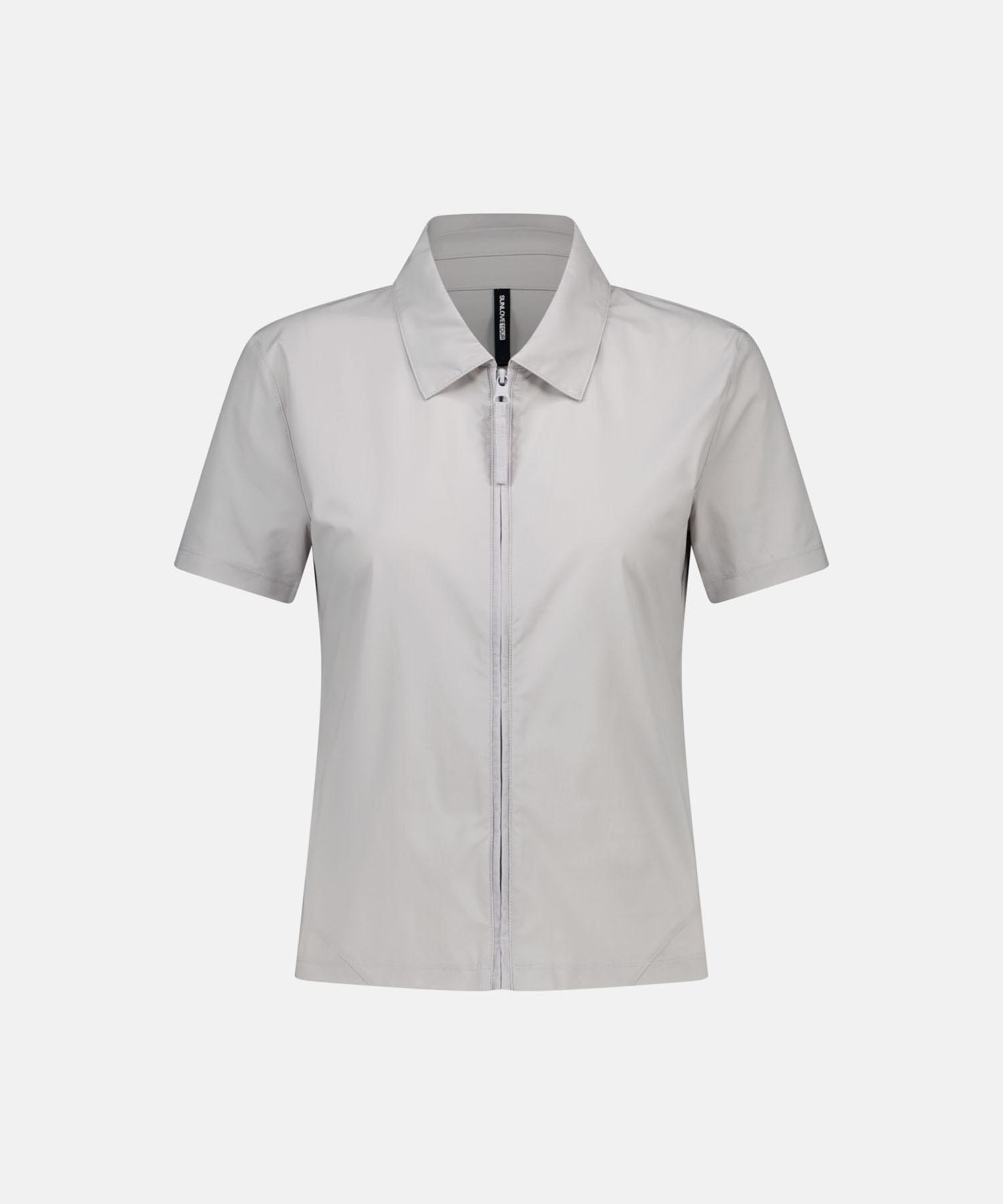 Sun Love W Toray® Aero Zip Shirt Light Gray S