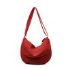 Women's Large-capacity Crossbody Bag Student Light Solid Shoulder Bag
