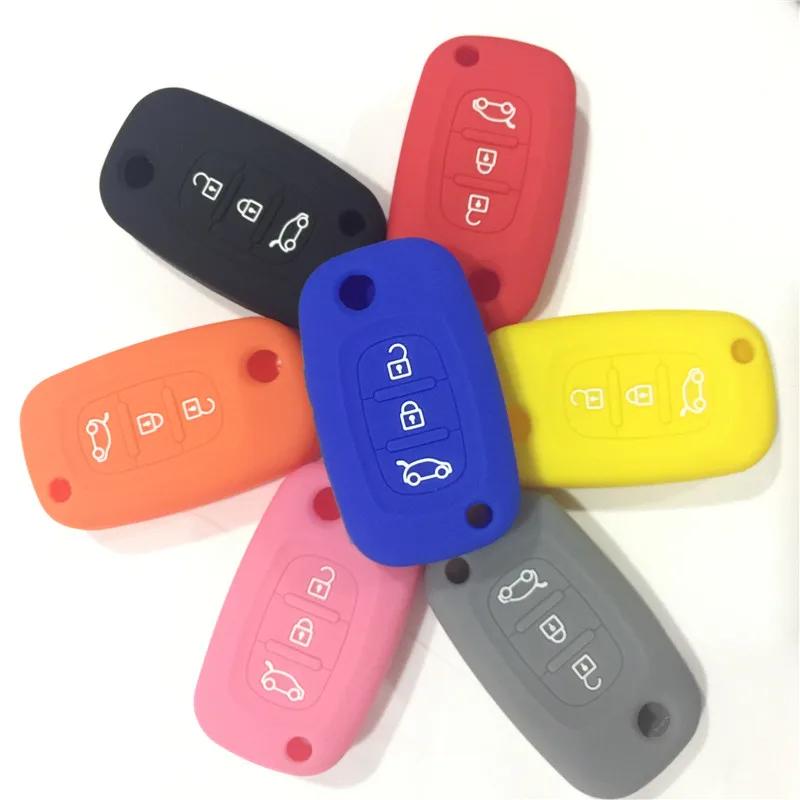 2016 Silicone car key case cover for Benz Smart CITY Coupe Cabrio ROADSTER FORTWO Forfour Remote key красный
