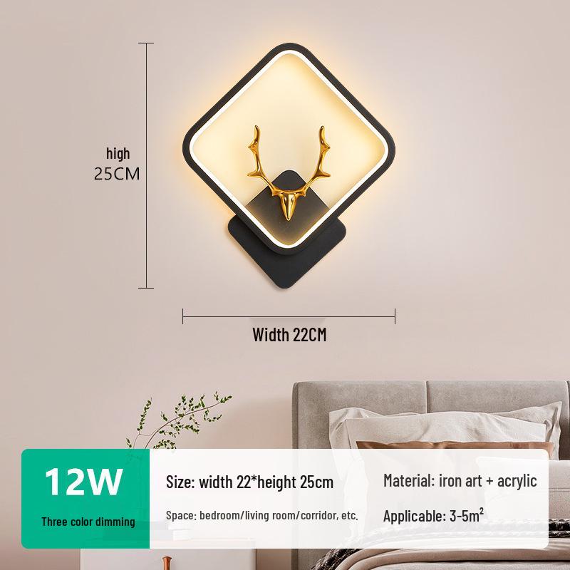 

Nordic Minimalist Creative Wall Lamp: Modern Light Fixture for Staircases, Bedrooms, and Living Rooms