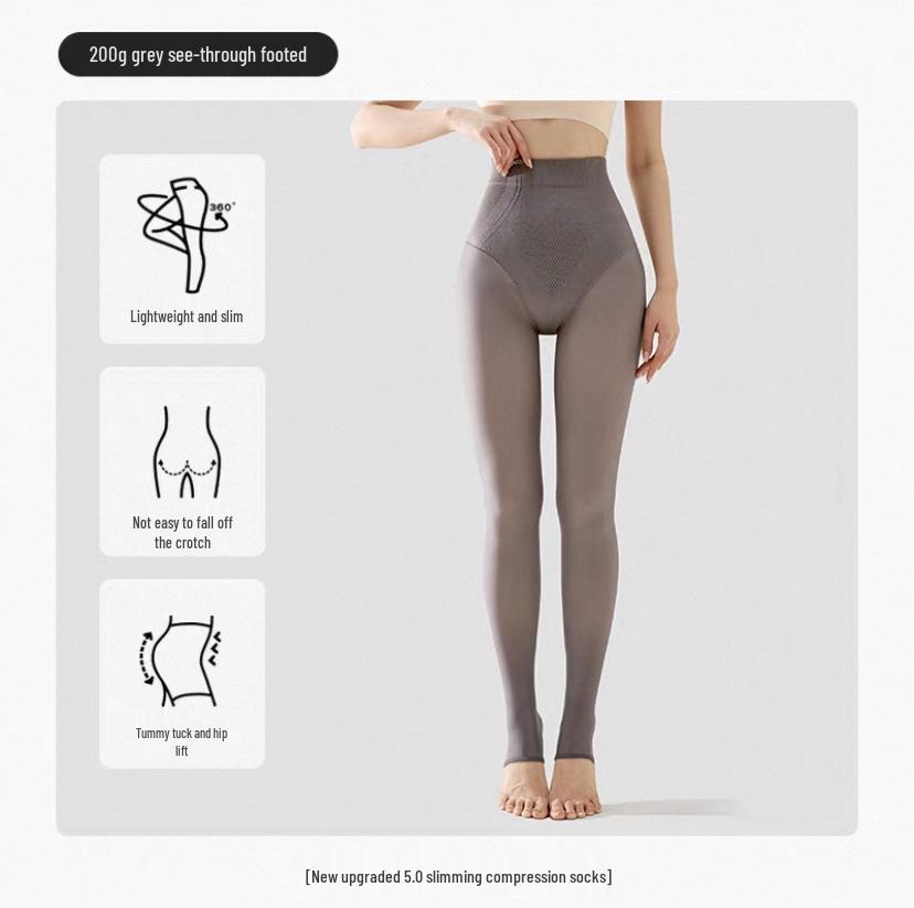 Black Sheer Skin Tone Leggings for Women, Nude Look, Fleece-Lined, Thick Winter Tights, Autumn/Spring Style, Silk-like Pantyhose