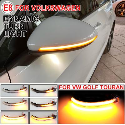 For VW Golf 7 GTI R GTE GTD MK7.5 13-19 Touran Jetta MK7 LED Dynamic Turn Signal Blinker Sequential Side Mirror Indicator Light