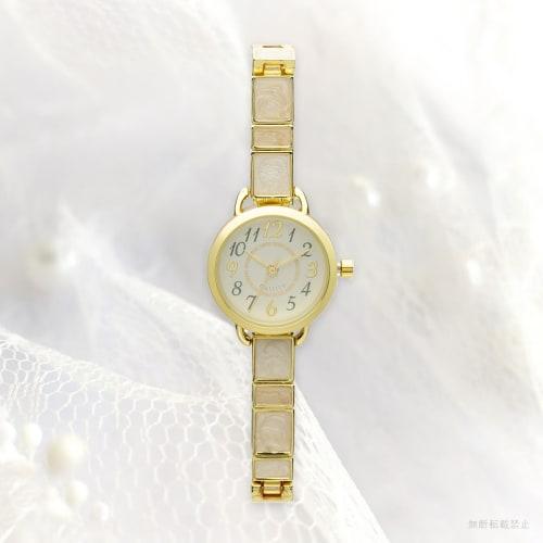 Fieldwork Women's Analog Watch with Metal Band, Nickel-Free, White, NF Deere YM089-1