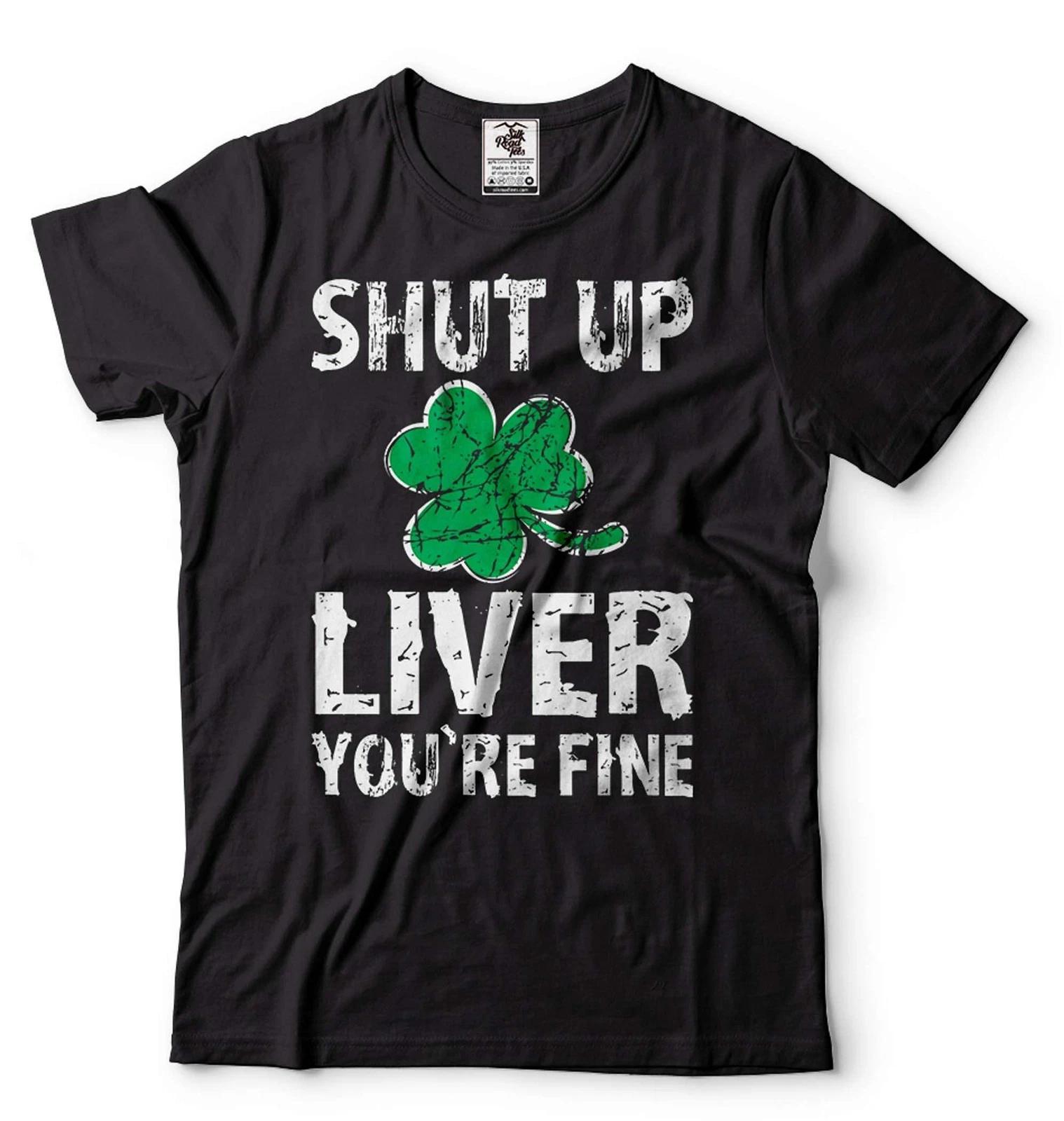 St. Patrick s Day Funny Drinking Irish Party Pub Clover Shamrock Tee Shirt 2XL