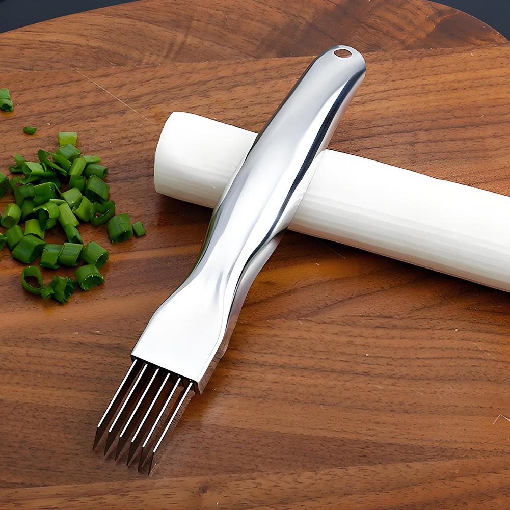 Spring Onion Slicer Stainless Steel Scallion Slicer Multifunctional Green Onions Slicer Kitchen Accessories
