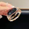Compatible Watch Strap for Xiaomi 10 Smart Band, Huawei GT6, and Apple iWatch 11 - 89Pro Elastic Cat's Eye Design