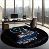 Supernatural (5) Round Office Rug Decorative Floor Rug for Office Bedroom Living Room and Home Space