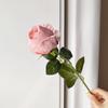 10pcs Rose Artificial Flower Burt Edge Fake Rose Stems 50cm for Wedding Home Hotel Event Floral Arrangement Decoration