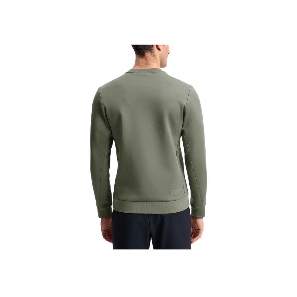 FILA Fitness Simple Casual Pullover Long Sleeve Sweatshirt Men sweatshirt Smoke-Olive Khaki A11M511205F-DK