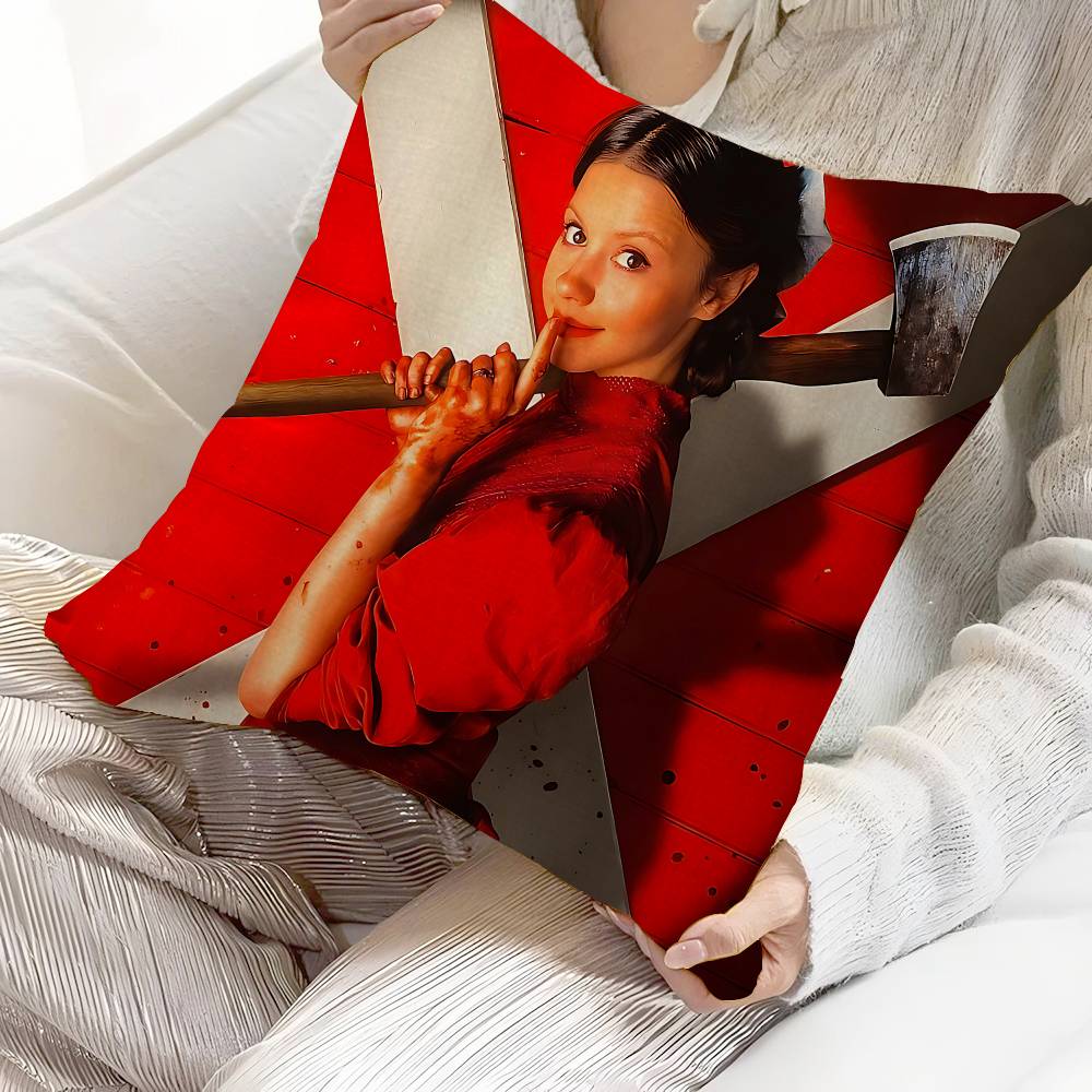 

Horror Films Pearl Movie Cushion Cover Car Throw Pillow Case For Sofa Car Christmas Gift 40x40cm 45x45cm 30x30 cm