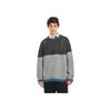 Uniqlo X JW Anderson X Federer Collaboration Color Block Loose Fit Crew Neck Sweater Men Sweater Dark-Gray 465889-08
