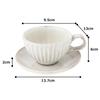 Cup and Saucer, Japanese Tableware, Powdered Finish, Kegimi (C/S), Mino Ware, Made In Japan, 10309