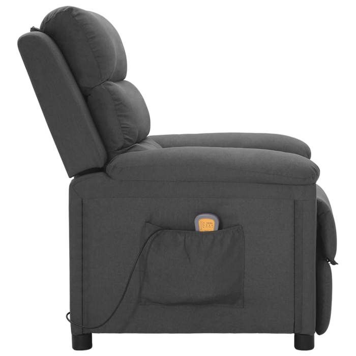 VidaXL Massage Chair Dark Grey Fabric 342352