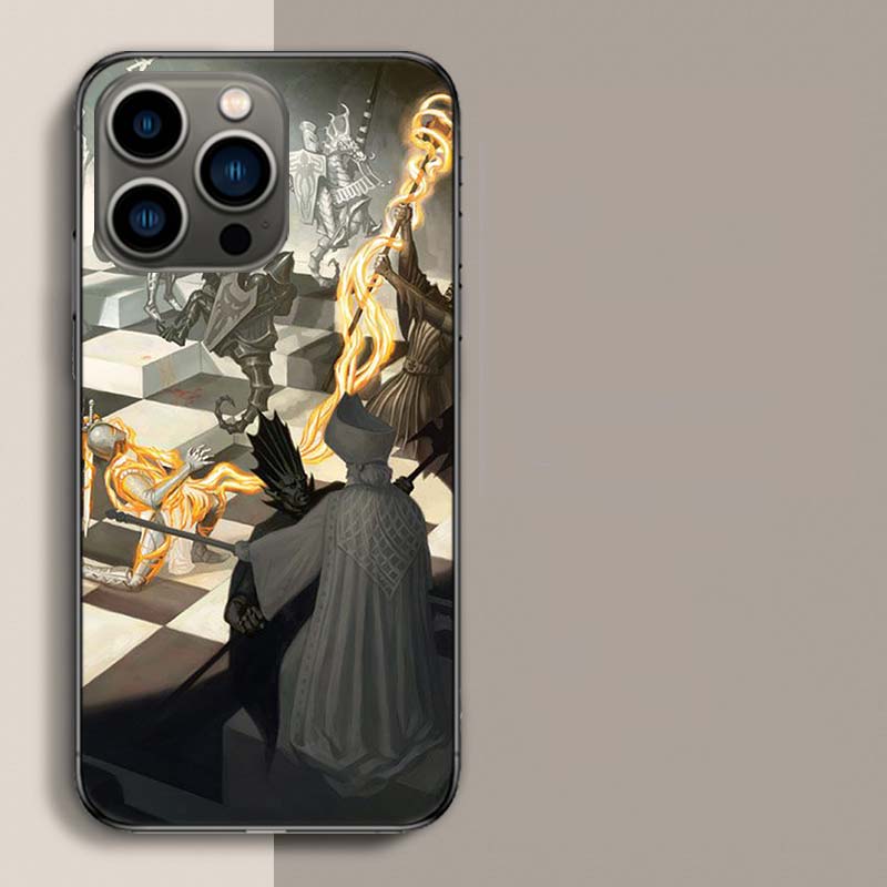 Schachkönig Königin Turm Handyhülle Für Apple Iphone 16E 16 17 Pro Max Air 15 Pro 14 Plus 12 13 Mini Hülle Niedliche Fundas Sili