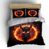 Fiery horned demon face. Bedding sets Duvet cover sets Duvet covers Pillowcases(1 * Duvet Cover 2 * Pillowcases without duvet insert)