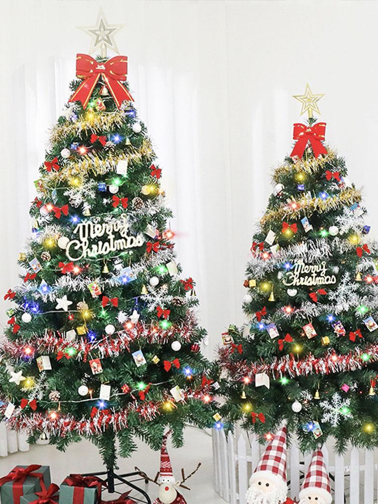 Hot Sale 150/180/210cm Christmas Tree Home Decoration PVC Artificial Xmas Ornaments Small Christmas Tree Party New Year 2025
