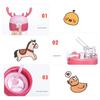 1PC 600ml Creative Kids Water Sippy Cup Antler Leakproof Cartoon  Water Bottles Baby Cups with Straws Outdoor Childrens Cup