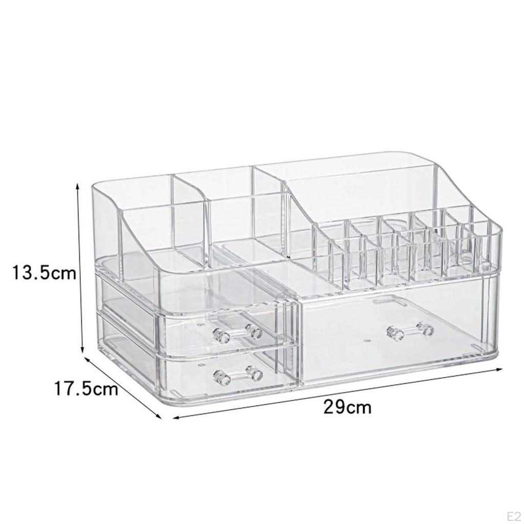 Klarer Make-up-Organizer Kosmetik-Aufbewahrungsbehälter Kosmetik-Display-Koffer für Lippenstifte Haaraccessoires