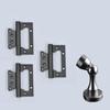 Aluminum Alloy Indoor Door Lock Wood Grain Handle Bedroom Silent Lock Safety Magnetic Lock Universal Split Locks Door Hardware