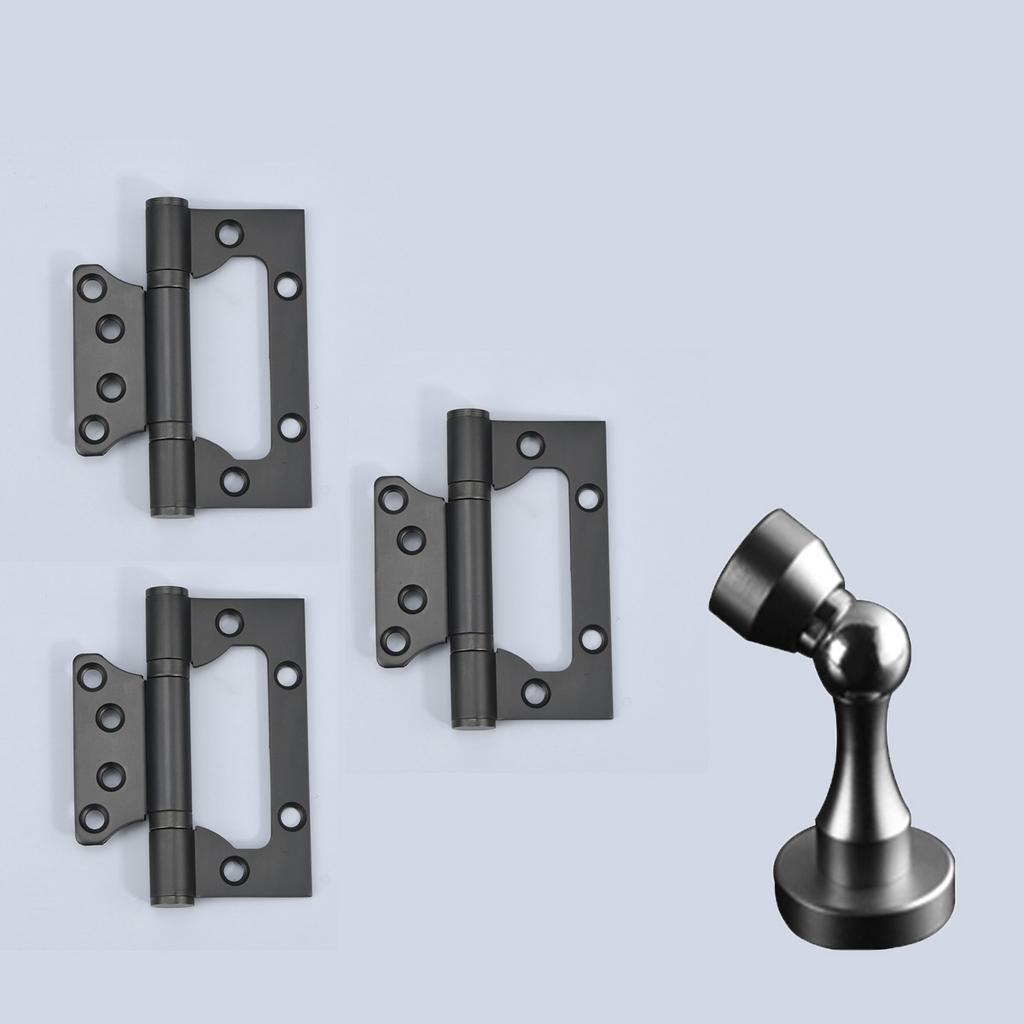 Aluminum Alloy Indoor Door Lock Wood Grain Handle Bedroom Silent Lock Safety Magnetic Lock Universal Split Locks Door Hardware