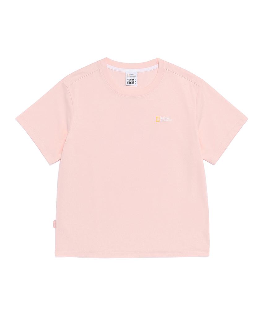 NATIONALGEOGRAPHIC N262Wts970 Women'S Caster Earth Graphic Short Sleeve T-Shirt Ice Pink