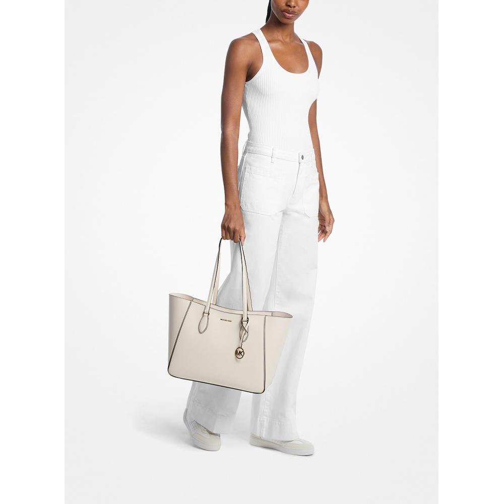 Michael Kors Jet Set Travel 3 In 1 Tote Large 35t6gtvt3y2171 Light Cream