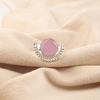 Rose Chalcedony Gemstone 925 Sterling Silver Handmade Gift Jewelry Women Ring RR-48-18