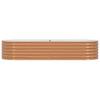 Raised Bed Brown 240 x 80 x 44 cm Steel