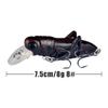 7,5 cm/8 g Græshoppe Fiskebait Flydende Minnow Wobler Fiskefluer Kunstig Hård Bait