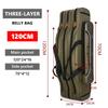 Fishing Gear Bag  Green Waterproof and Wear-resistant Multifunctional Shoulder Bag  Dual Shoulder Carry System