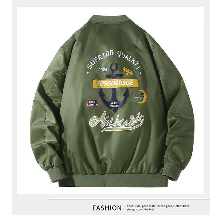 Plus Size MA-1 Flight Jacket XL - Casual Windbreaker Baseball Uniform Air Force Coat