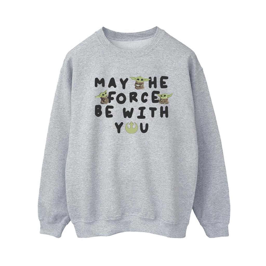 Star Wars Womens/Ladies The Mandalorian Grogu May The Force Be With You Sweatshirt