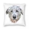 Stunning Irish Wolfhound Square Pillowcase Polyester Linen Velvet Creative Zip Decorative Throw Pillow Case Room Cushion Case