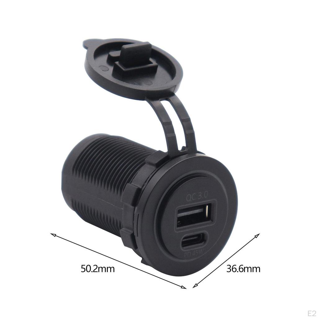 USB 3.0 Car Charger Adapter Quick Charge Faster Charging Compact with Blue Light
