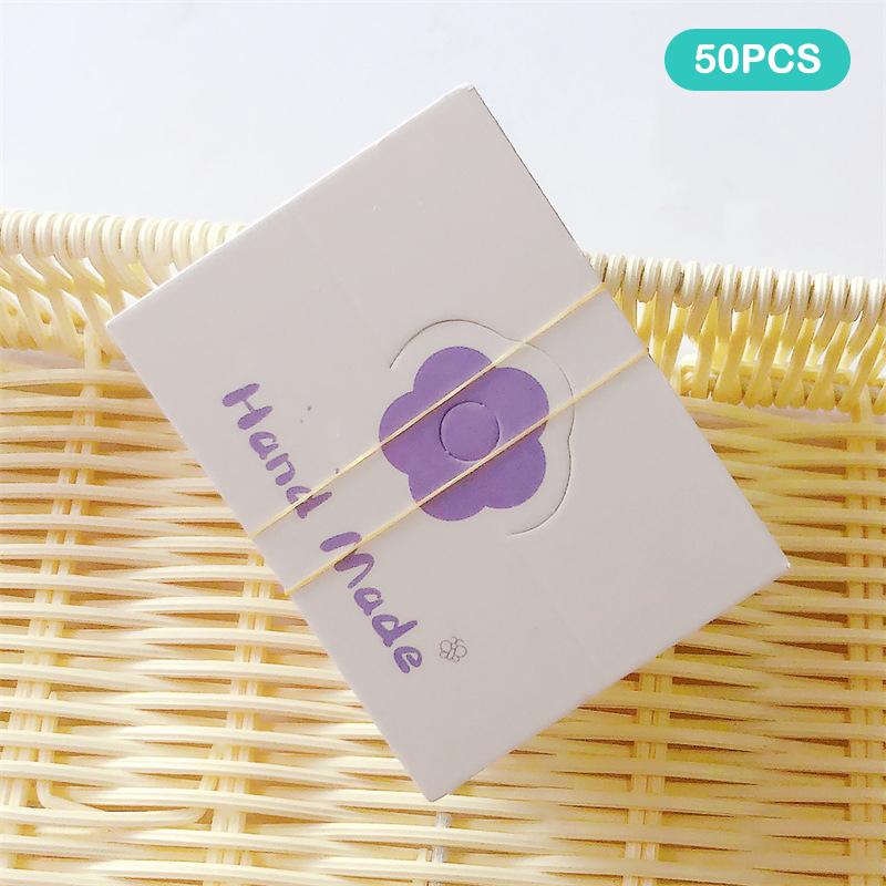 50Pcs Colored Flowers Hairpins Cardboard Jewelry Packaging Bag Card Paper Display Card Necklaces Bracelets Earrings Cardboard