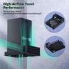 Wall Mount for Xbox Series X, Wall Mount Kit for Xbox Series X with 2 Controller Holder & Headphone Hook, Integrated and Heat Ventilation Design,
