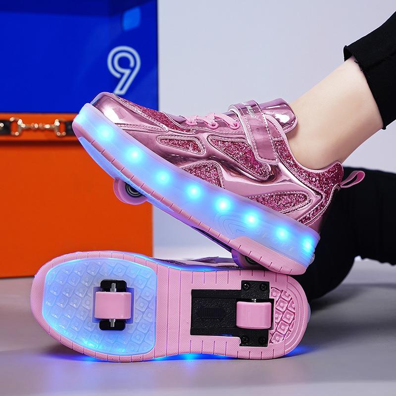 Runaway Shoes Girls Roller Skating Boys Burst Shoes Students Invisible Skates Invisible Girls Wheeled Shoes