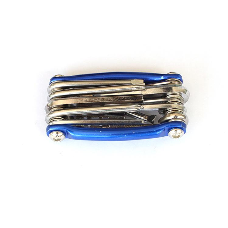 11-in-1 Portable Bicycle Repair Kit with Chain Breaker and Tire Patch Tools for Mountain and Road Bikes