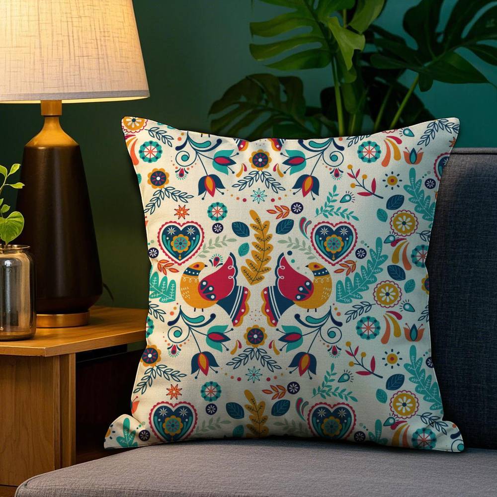 Moroccan Style Pillow Case Anti-dustmite Pillowcase Invisible Zipper Silky Short Plush Sofa Cushion Cover