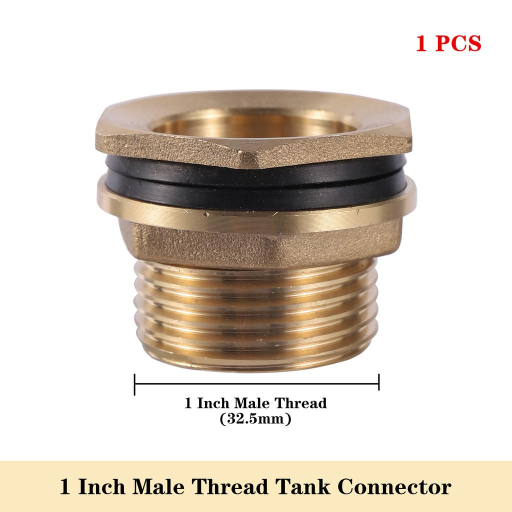 1 Pc 1/2" 3/4" 1" Female Male Thread Through Adapter Copper Extender Connect Repair Durable Hose Coupling Joint Garden Fitting