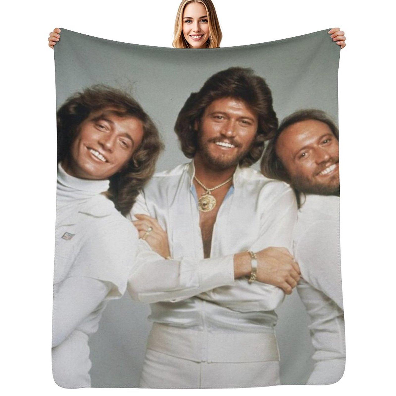 White Gees Throw Blanket Thin Soft Blanket for Summer Night Sleeping Size: 75*100cm, Weight: 230 GSM
